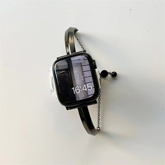 NEW Luxury Adjustable Stainless Steel Bracelet band For Apple Watch - Black - Picture 1 of 7